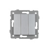 Механизм выключателя трехклавишный непроходной Arlight SWT-MK03-PL-GR-V (250V, 10A) 049898