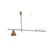 Подвесной светильник Lumina Deco Renzo LDP 6043-4 BK+MD