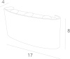 Уличный настенный светильник Arte Lamp Bosto A3722AL-2BK