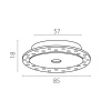 Рамка скрытого монтажа плоская для светильников Lightstar Spira 0741х6 (D65) 074106-02