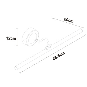Подсветка для зеркал Arte Lamp Sol A7908AP-1BK