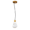 Подвесной светильник Delight Collection KR1197 KR1197P-1 brass/clear