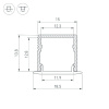 Алюминиевый профиль Arlight SL-MINI-15-2000 ANOD 049019