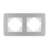 Рамка на 2 поста алюминиевая Arlight FRM-AKIRY-AL-2-SR 049724