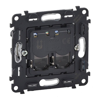 Информационная розетка RJ45 двойная Legrand Valena Мех In Matic Life 5 кат UTP 753041