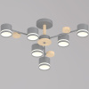 Люстра на штанге Reluce 68730-0.3-06 GX53 GREY+WOOD