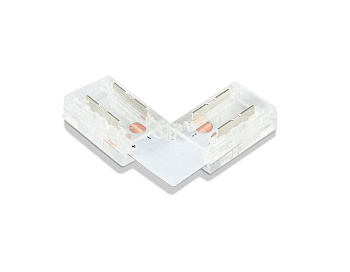 Соединитель угловой L для светодиодной ленты COB 8mm 12/24V (2 конт.) GS6851 (5шт) Ambrella Light Illumination GS6851