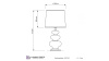 Настольная лампа Lumina Deco Briston LDT 303 F.GD+WT