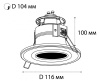 Встраиваемый светильник Italline IT07-7012 black