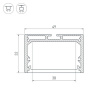 Алюминиевый профиль Arlight SL-Line-4932-3000 Black 036254
