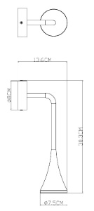 Фасадный светильник Arte Lamp Bronn A2367AL-1BK