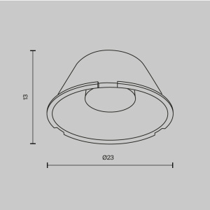 Линза для светильников серии Mini 25° Maytoni Technical LensD25-25