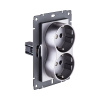 Розетка штепсельная SCHUKO двойная 16A/250 В, серый Kollinger REA-032GY для Aspekt, Eleganz, Reflex