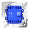 Выключатель двухклавишный Voltum S70 VLS020102 (белый матовый)