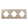 Рамка на 3 поста пластиковая Arlight FRM-PERIO-PL-3-GD 049757