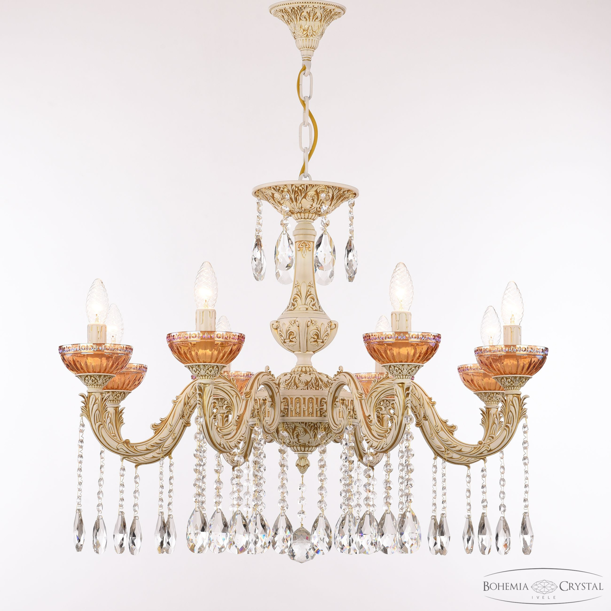 Подвесная люстра Bohemia Ivele Crystal AL79101/8/250 A WMG P Shampan/M-1G