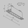 Встраиваемый светильник Maytoni Points DL065-12W3-6K-TRS-B