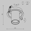 Встраиваемый светильник Maytoni Focus S C048CL-01-GU10-BBS