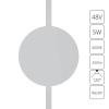 Трековый магнитный светильник Arte Lamp Rapid A6163PL-1WH