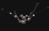 Подвесной светодиодный светильник Crystal Lux Bosque SP7 L3000 Black/Transparent