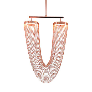 Люстра на штанге Delight Collection Otero 8608P copper