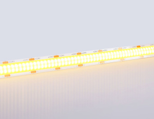 Светодиодная лента Ambrella Light Illumination COB 616Led/19W m/ 24V IP20 3000K/ 5m*12mm*2mm (2 конт.) GS4801