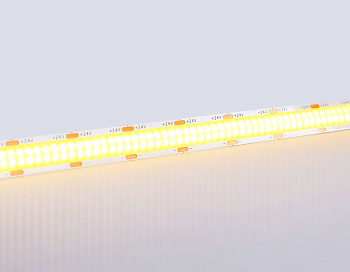 Светодиодная лента Ambrella Light Illumination COB 616Led/19W m/ 24V IP20 3000K/ 5m*12mm*2mm (2 конт.) GS4801