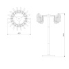 Торшер Bogates Farfalla 80510/1 a065737