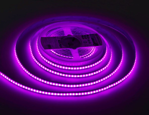 Светодиодная лента Ambrella Light Illumination COB 576Led/ 14W m/ 24V IP20 RGB/ 5m*10mm*3mm (4 конт.) GS4951