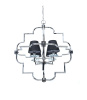 Подвесная люстра Lumina Deco Baltimore LDP 8020-4 CHR+BK