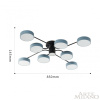 Потолочная люстра Arte Milano Ferrara 253039/8+1 Bk/Gr