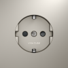 Розетка со шторками Voltum S70 VLS040203 (кашемир)