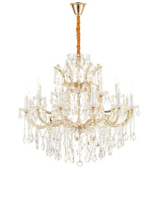 Подвесная люстра iLamp Diamond 6071-18 GD+CL