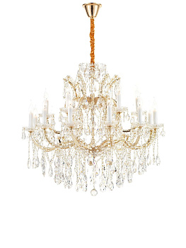 Подвесная люстра iLamp Diamond 6071-18 GD+CL