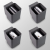 Уличный настенный светильник Arlight LGD-WALL-VARIO-S104x129-2x6W Day4000 (BK, 1-80 deg) 046428