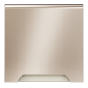 Накладка для розетки с заземлением защитными шторками и крышкой S70 Metal (платина) Voltum VLSM000810