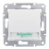 Выключатель кнопочный с подсветкой и полем для надписи Schneider Electric Sedna 10A 250V SDN1600321