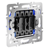 Механизм перекрестного переключателя двухклавишного 10А Voltum S70 VLS0205M