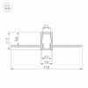 Алюминиевый профиль Arlight SL-Linia8-Fantom-2000 Anod 034986