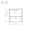 Алюминиевый профиль Arlight SL-Line-5050-3000 Black 036255