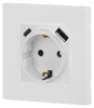 Розетка со шторками с USB type-A+C Эра 12-4108-01 Б0067752