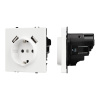 Розетка зк со шторками с USB тип А+А софт-тач белый кварц Arlight SCT-MUAA-SFPL-WH (250V, 16A) 054288(1)