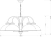 Подвесная люстра Kutek Lido LID-ZW-5 (P)