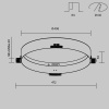 Рамка для встраиваемого светильника Maytoni Downlight DLA032-TRS45-W