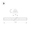 Линейный светильник Arlight SP-LAGERN-L1500-250W Day5000 052428