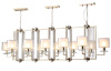 Подвесная люстра Crystal Lux NICOLAS SP12 L1600 GOLD/WHITE