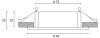 Встраиваемый светильник Hesby Lighting Breeze HSBL_0097